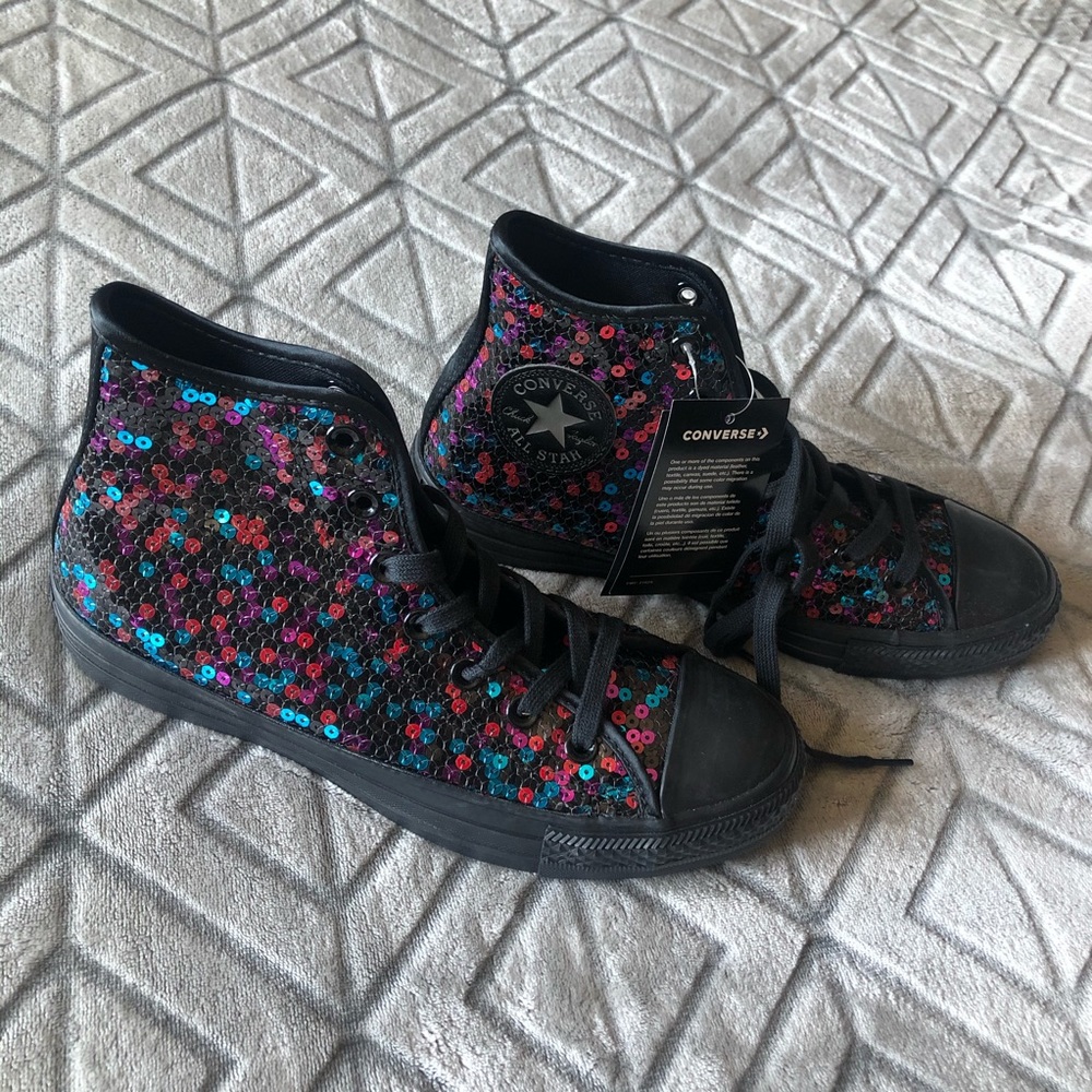 Converse Sequin high tops